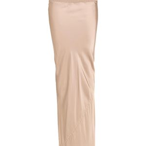 Rick Owens Natural Maxi Skirt Acetate, Viscose