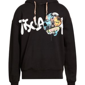 DISCLAIMER Black Sweatshirt Cotton for men