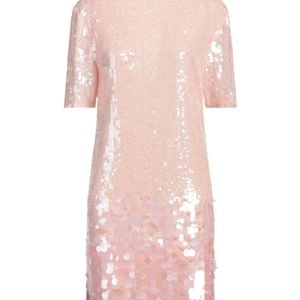 P.A.R.O.S.H. Pink Blush Mini Dress Polyamide, Elastane, Pvc