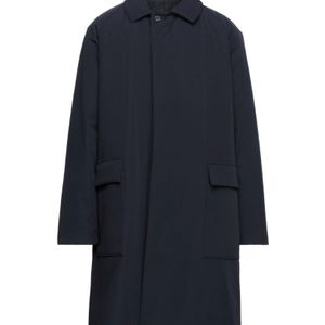 Tagliatore Blue Midnight Coat Polyamide, Polyester, Elastane for men