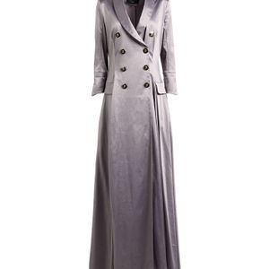 Babylon Purple Maxi Dress Polyester, Cotton, Elastane