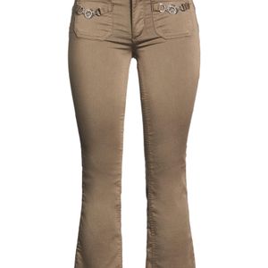 Liu Jo Natural Military Pants Cotton, Polyester, Elastane