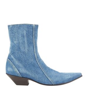 Acne Blue Ankle Boots