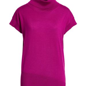Moorer Pink Turtleneck Wool, Silk, Cashmere