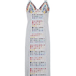 Rosie Assoulin Weiß Midi-Kleid