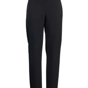 Khaite Black Pants Polyester, Virgin Wool, Elastane