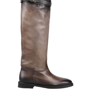 Eleventy Brown Boot Leather