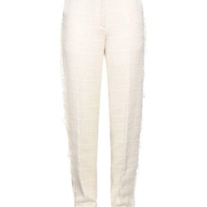 FEDERICO CINA White Cream Pants Cotton, Polyamide