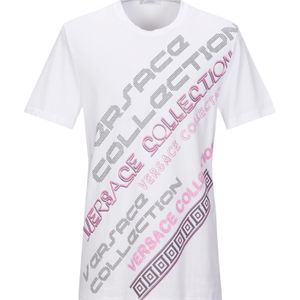 T-shirt di Versace in Bianco da Uomo