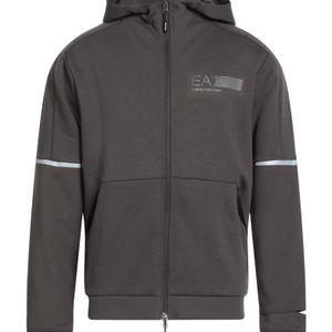 EA7 Grey Sweatshirt Polyester, Cotton, Elastane for men
