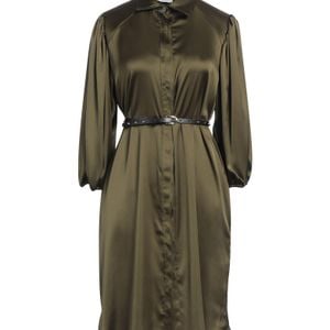 Liu Jo Green Military Mini Dress Polyester