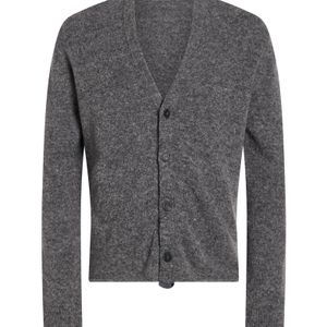 Alpha Studio Grey Cardigan Virgin Wool, Polyamide for men