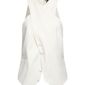 Max Mara White Top Virgin Wool, Silk