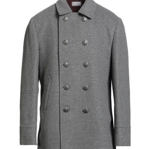Brunello Cucinelli Grey Coat Cashmere for men