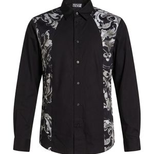 Versace Jeans Couture Black Shirt Cotton for men