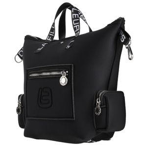 La Fille Des Fleurs Black Backpack Nylon, Elastane