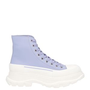 McQueen Blue Ankle Boots