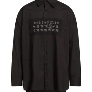 MM6 by Maison Margiela Black Shirt Cotton for men