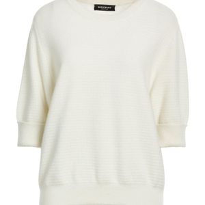 Repeat Cashmere White Sweater Eco-Cashmere, Metallic Fiber