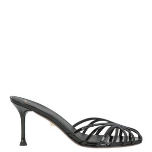 ALEVI Black Mules & Clogs Leather