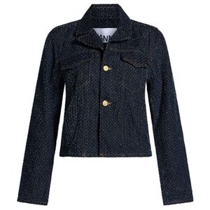 Ganni Blue Denim Outerwear