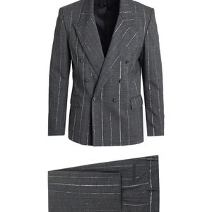 Grifoni Gray Suit Polyester, Virgin Wool, Elastane for men