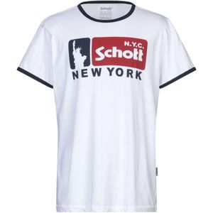 Schott Nyc T-shirts in Weiß für Herren