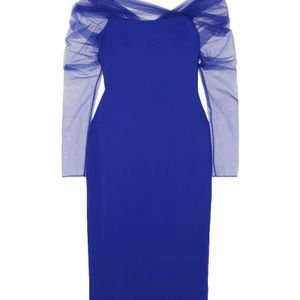 Cushnie Blau Midi-Kleid
