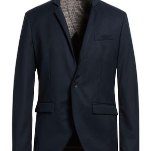 Imperial Blue Blazer Polyester, Viscose, Elastane for men