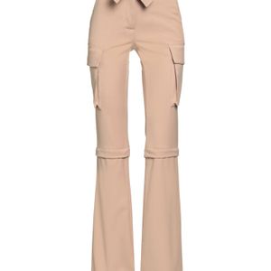 ANDREADAMO Natural Pants Polyester, Viscose, Elastane