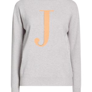 Fabiana Filippi Grey Sweater Cashmere, Recycled Brass