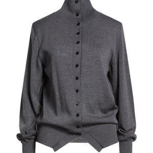 Liviana Conti Grey Cardigan Virgin Wool