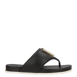 Loriblu Black Thong Sandal Leather