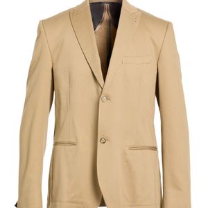 Daniele Alessandrini Natural Blazer Cotton, Elastane for men