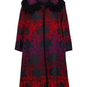 Manteau long Anna Sui en coloris Rouge