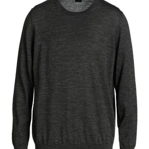 Boss Black Charcoal Sweater Virgin Wool for men