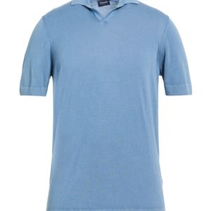 Drumohr Blue Sweater Cotton for men