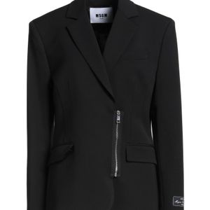 MSGM Black Blazer Virgin Wool, Elastane