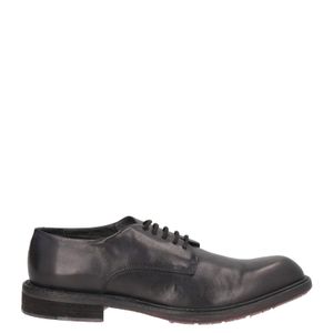 JP/DAVID Grey Lace-Up Shoes Calfskin