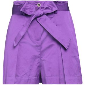 Pinko Purple Shorts & Bermuda Shorts Cotton, Polyester