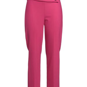Hanita Pink Pants Polyester, Wool, Elastane
