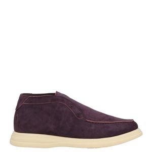 Andrea Ventura Firenze Purple Ankle Boots Leather for men
