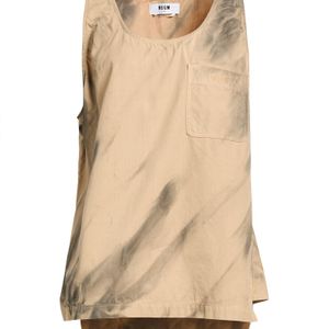 MSGM Natural Camel Top Cotton