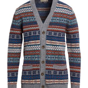 Irish Crone Blue Cardigan for men
