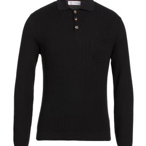 Brunello Cucinelli Black Sweater Cotton for men