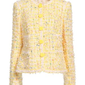 Maison Common Yellow Jacket Cotton, Polyamide, Polyester