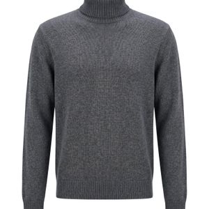 Officine Generale Grey Turtleneck for men