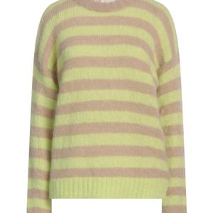 Alysi Green Crème Sweater Mohair Wool, Polyamide, Elastane
