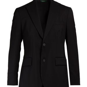 Lacoste Black Blazer Wool, Polyester, Elastane for men