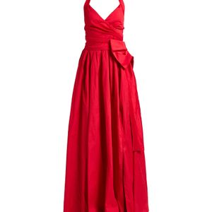 Babylon Red Maxi Dress Polyester